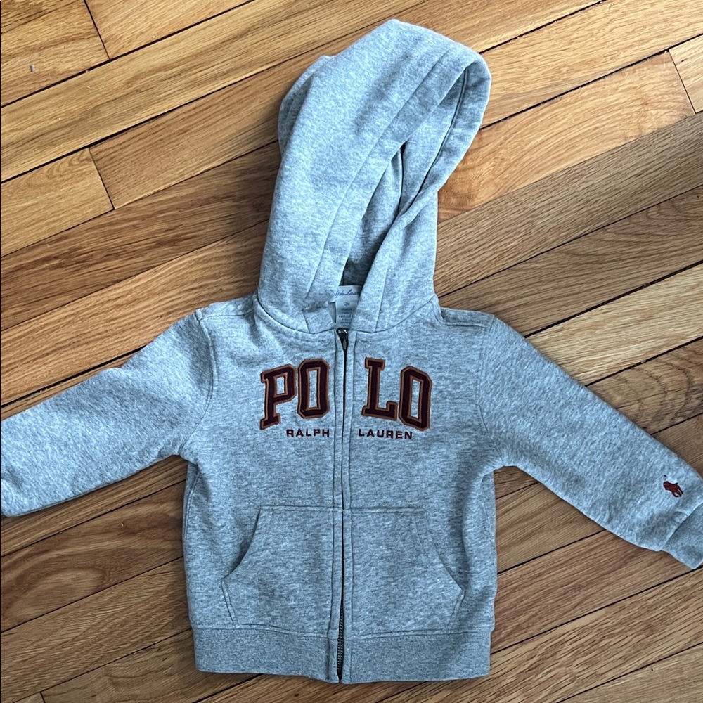 Polo by Ralph Lauren Light Gray Kids Hoodie